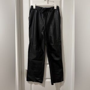 RDI Women's Black Faux Leather Jeans